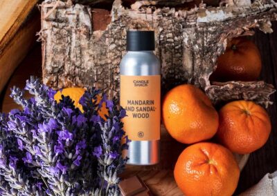 fragancia lavanda mandarina y sandalo