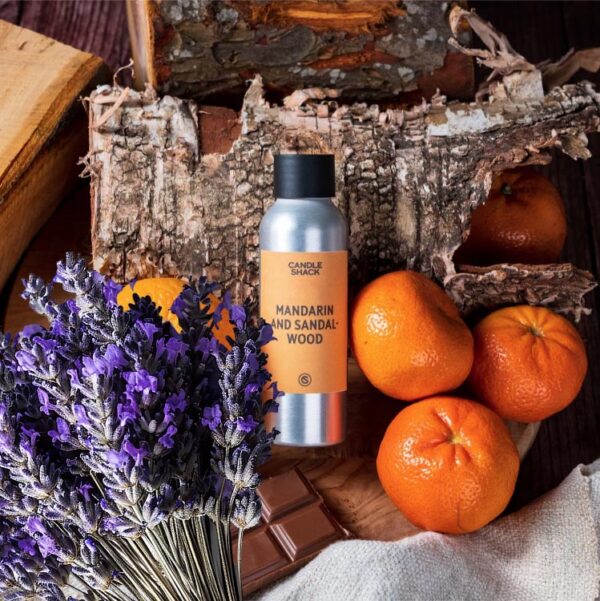 fragancia lavanda mandarina y sandalo