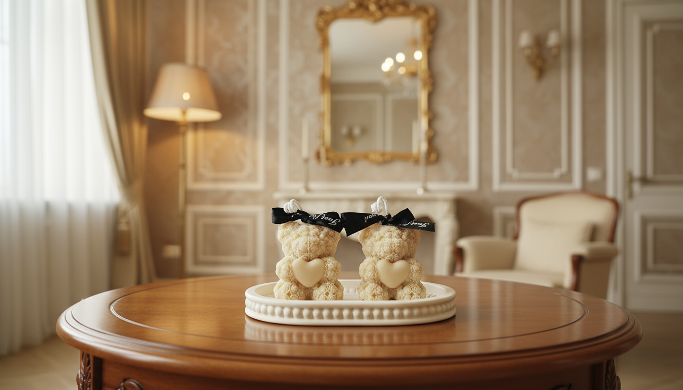 vela decorativa ositos