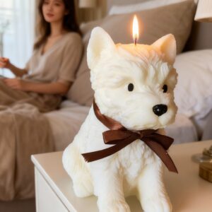 vela de perro westie de velas exclusivas