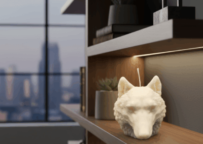 vela de cabeza de lobo