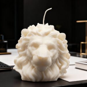 vela cabeza de león regalo con estilo para hombre