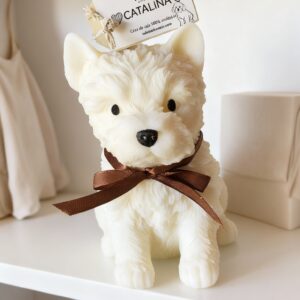 vela de perro westie de velas exclusivas