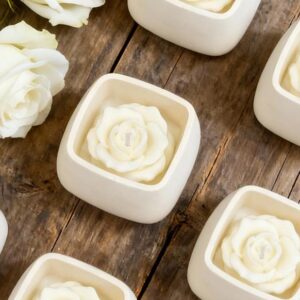 vela rosa aromatizada