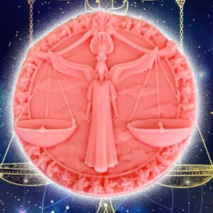 Medallones de cera aromatizada para fundir. Signo del zodiaco libra