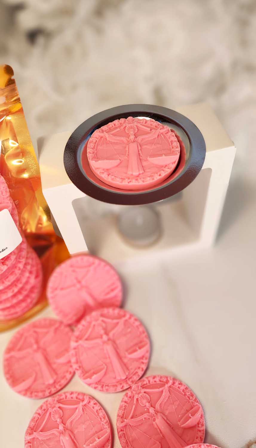 Pastillas de cera aromatizada para fundir. Signos del zodiaco libra