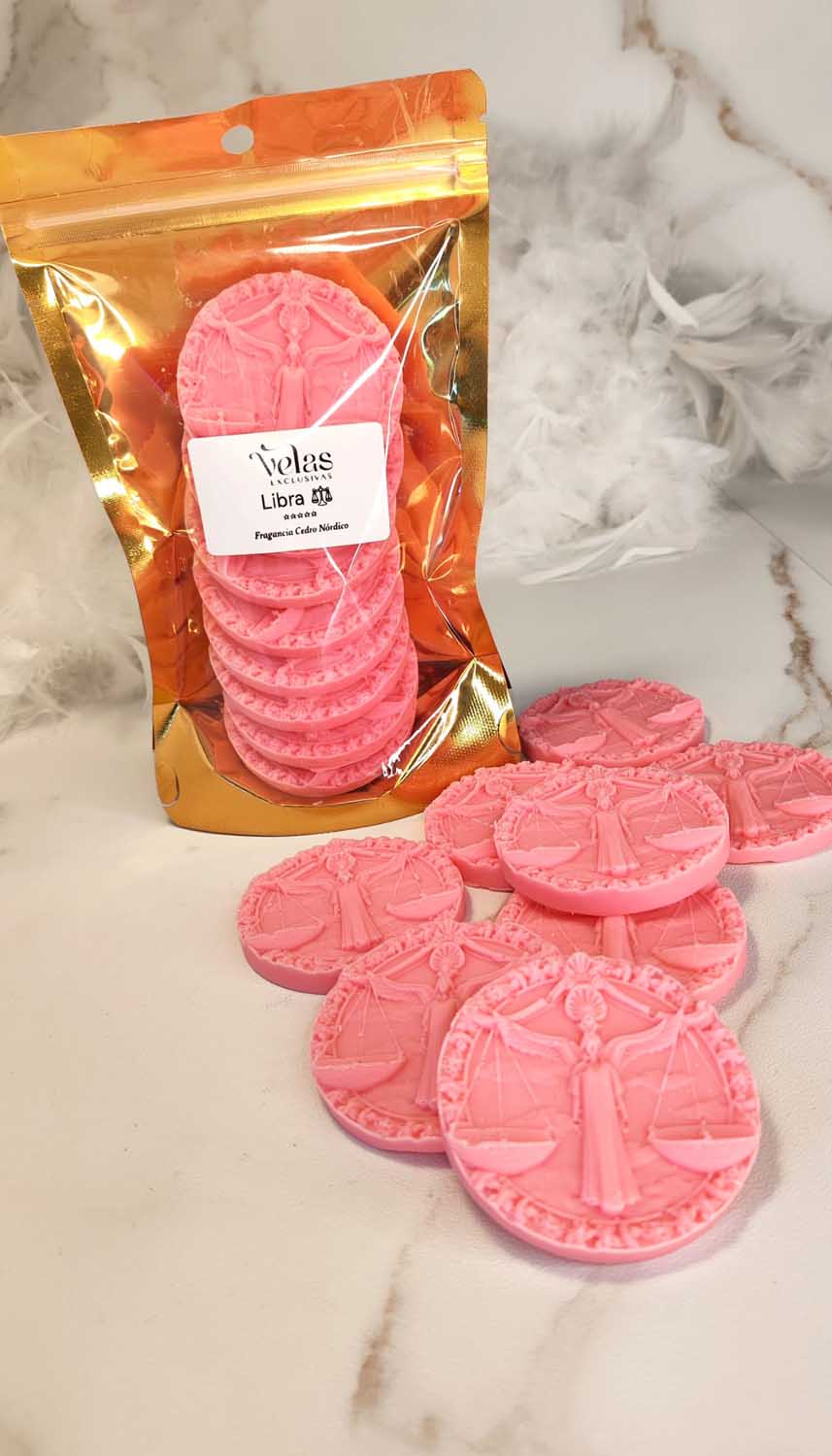 Medallones de cera aromatizada para fundir. Signos del zodiaco