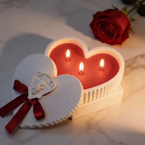 vela corazón para potenciar la intimidad