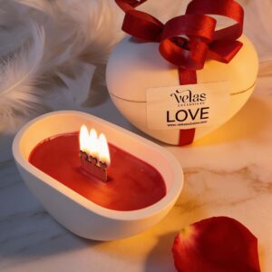 vela corazón para potenciar la intimidad