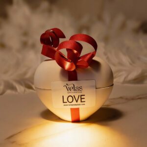 vela corazón para potenciar la intimidad