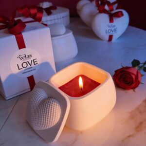 vela corazón para potenciar la intimidad
