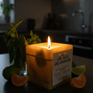 vela botánica lima albahaca y mandarina